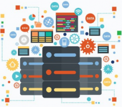 image illustrant la formation big data en flat design