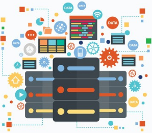 image illustrant la formation big data en flat design 