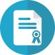 icone d'un badge de certification