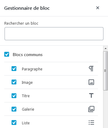 WordPress 5.2 : Gestionnaire de blocs