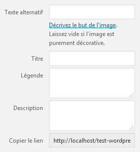 WordPress 5.2 - Importer une image