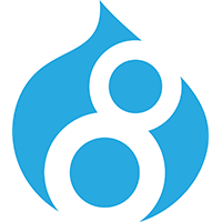 Logo de Drupal 8