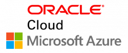 Logos de Microsoft Azure et d'Oracle Cloud