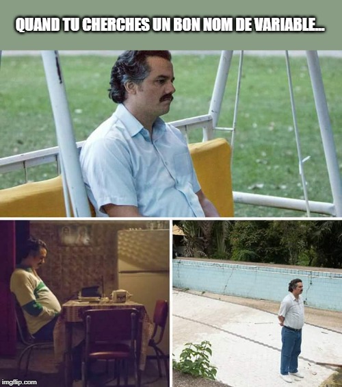 meme escobar nommage variables et fonctions