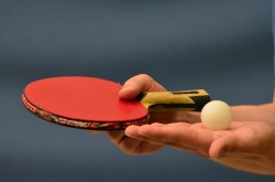 photo d'une raquette de ping pong